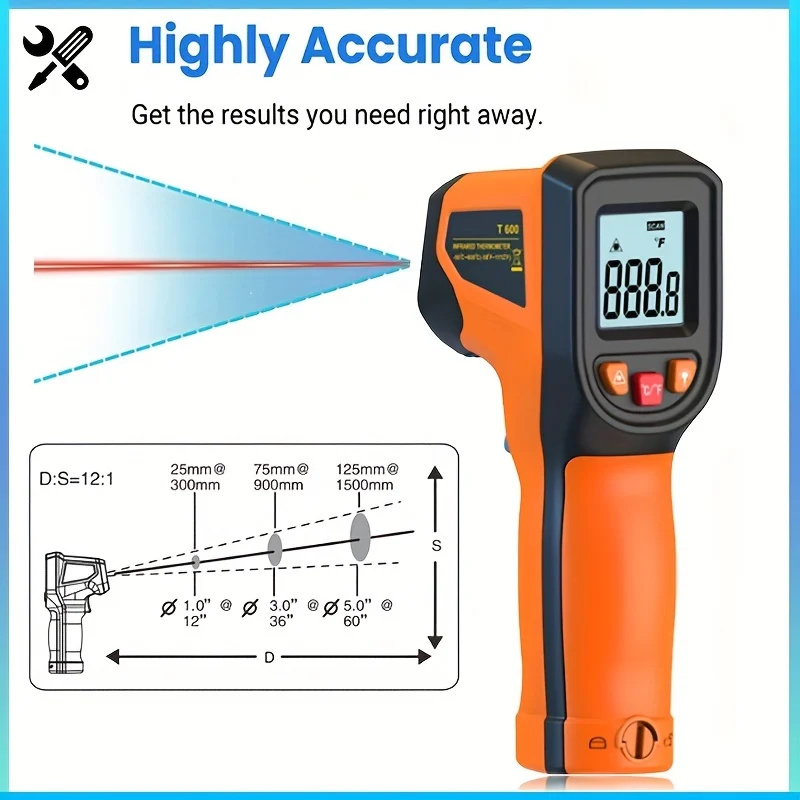 -50~600°C Digital Infrared The - đánh giá và giá Industrial Laser Temperature Sensor