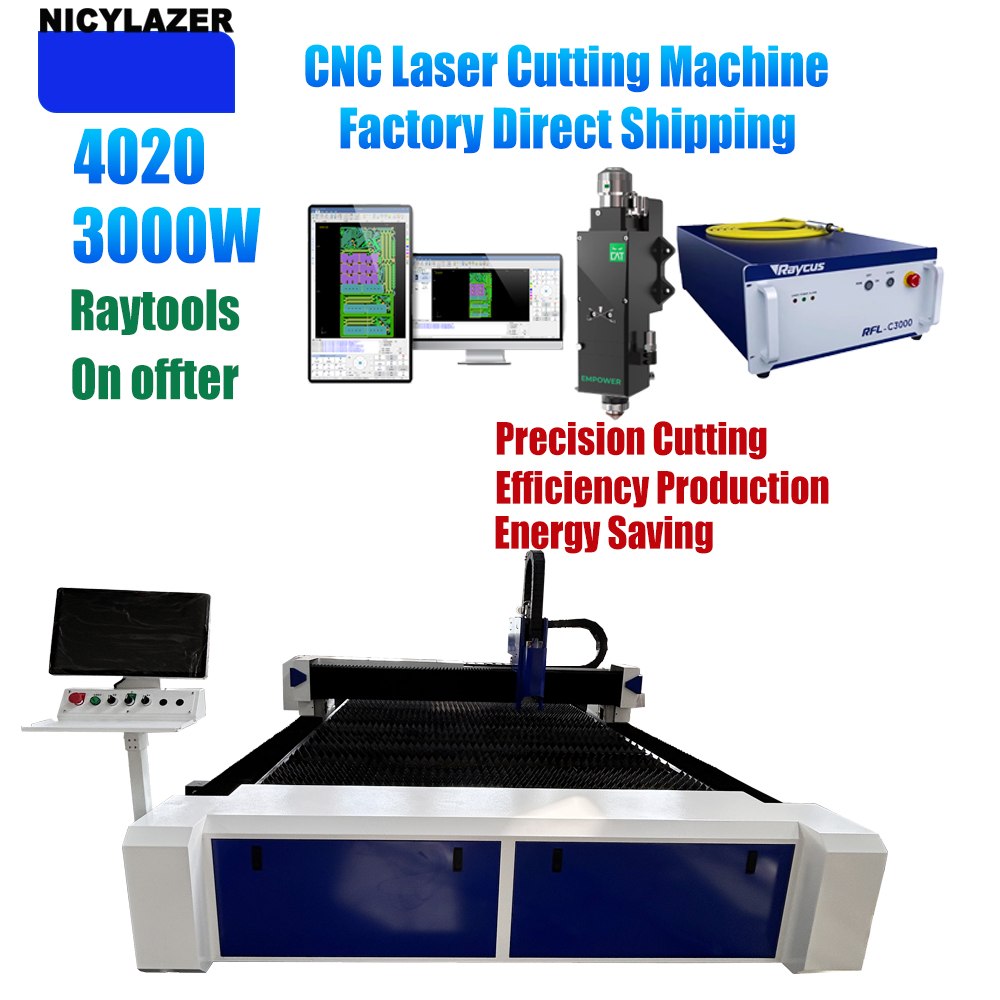 NICYLAZER CNC 3000W 4020 Fiber - đánh giá và giá Industrial Laser Cutter For Metal