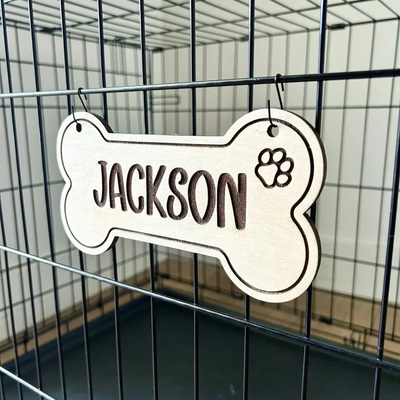 5PCS Custom Wooden Dog Tag - P - đánh giá và giá Laser Engraving Software