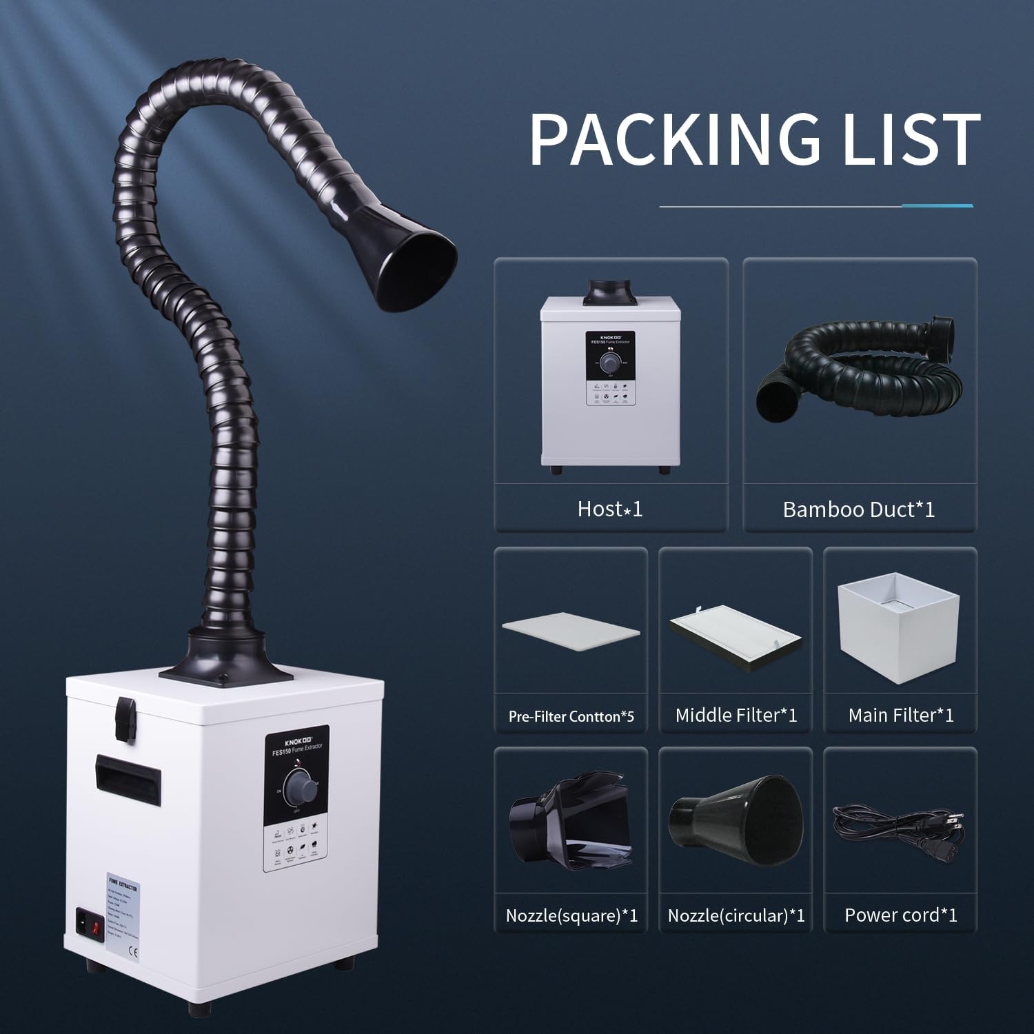 KNOKOO FES150 Industrial Laser - đánh giá và giá Industrial Laser Fume Extractor