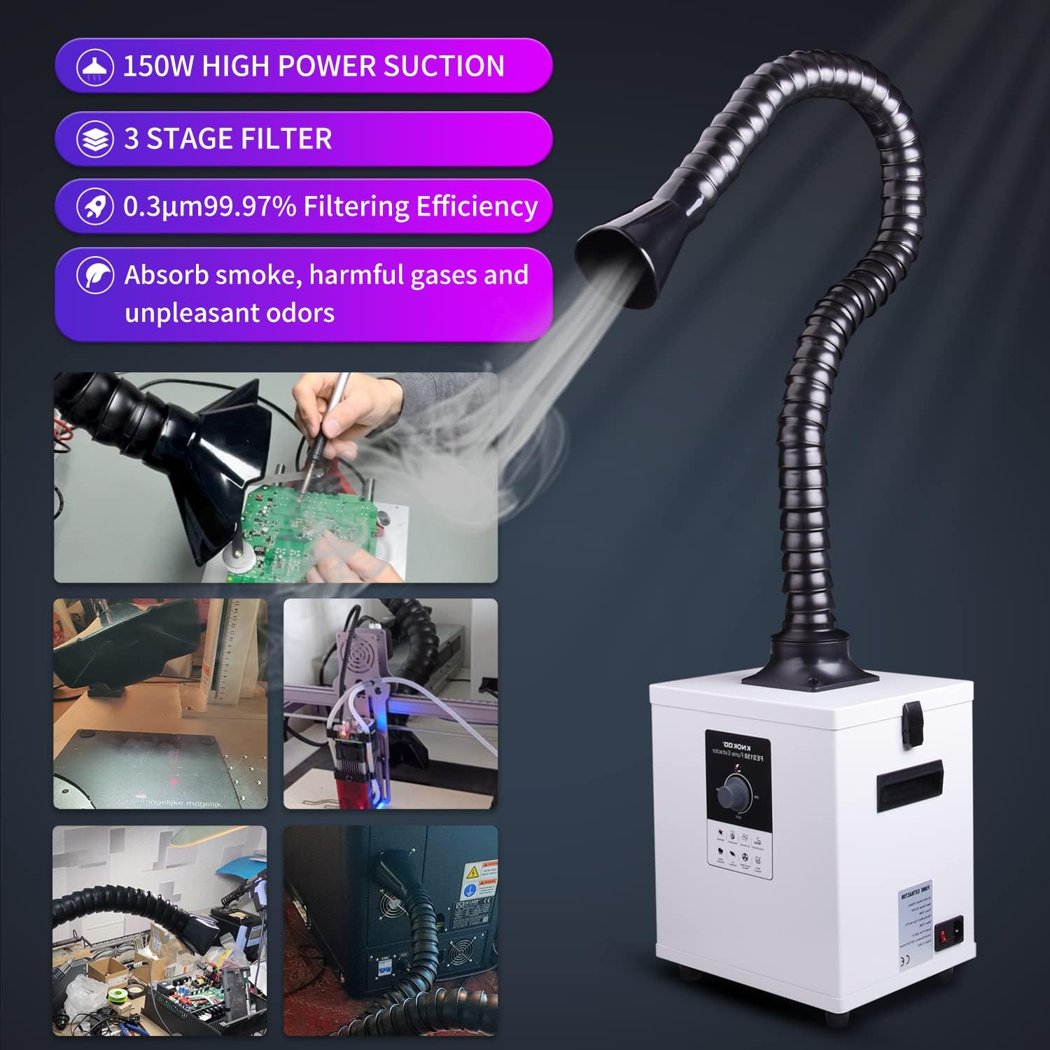 KNOKOO FES150 Industrial Laser - đánh giá và giá Industrial Laser Fume Extractor