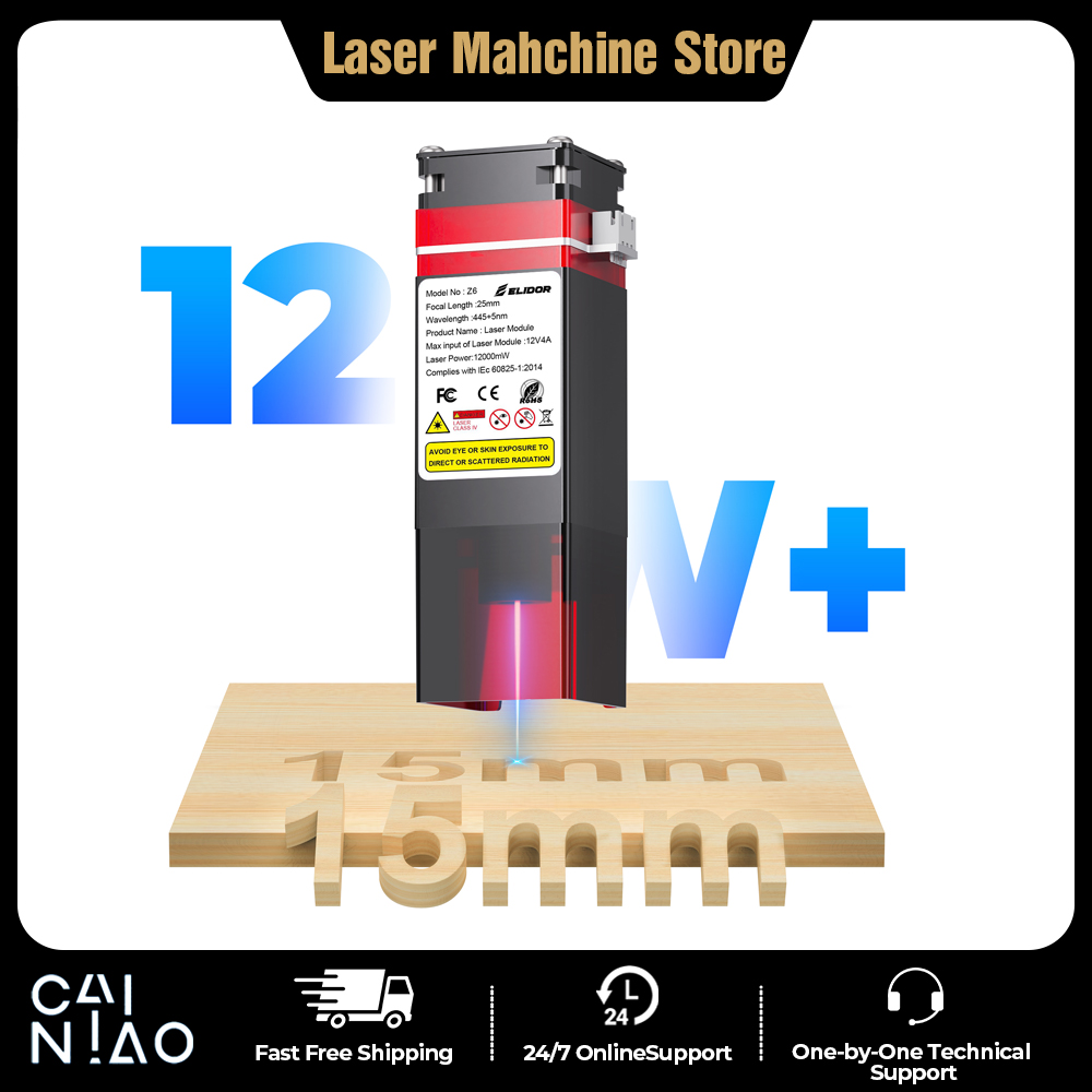ELIDOR Z6 6W/12W Laser Module  - đánh giá và giá Laser Engraving Software