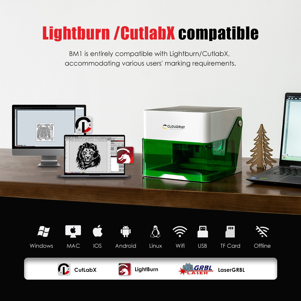 Cloudray 5000mw CNC Mini Laser - đánh giá và giá Industrial Laser Equipment