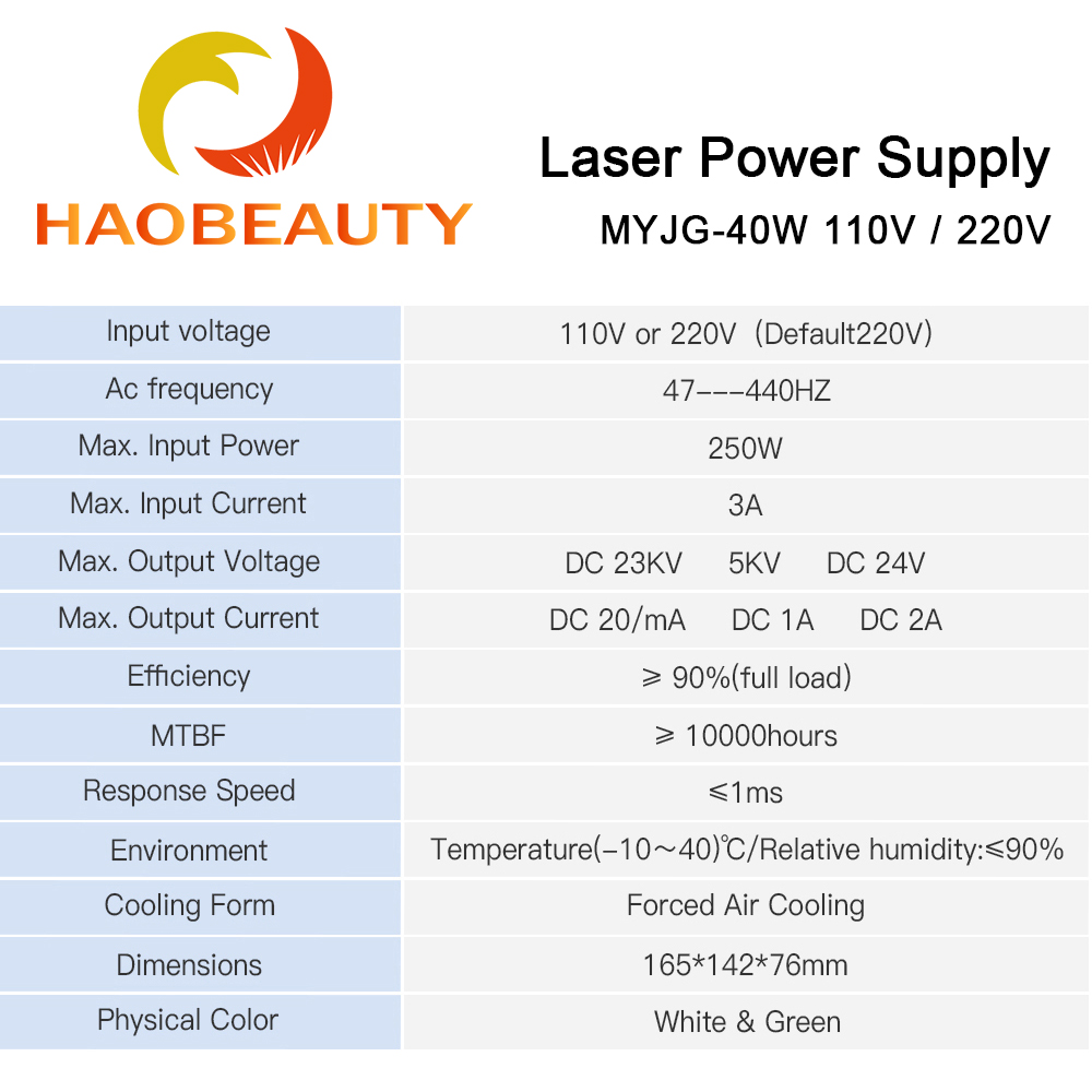 HAOBEAUTY MYJG-40 CO2 Laser Po - đánh giá và giá Laser Engraving Software