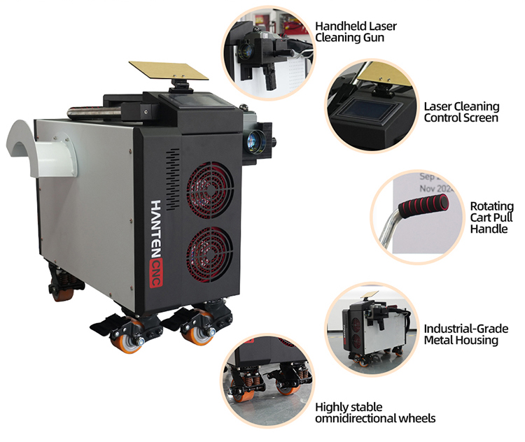Pulse Laser Cleaner 500W Air C - đánh giá và giá Industrial Laser Paint Remover