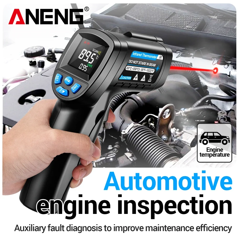 ANENG TH104 Infrared Handheld  - đánh giá và giá Industrial Laser Temperature Sensor