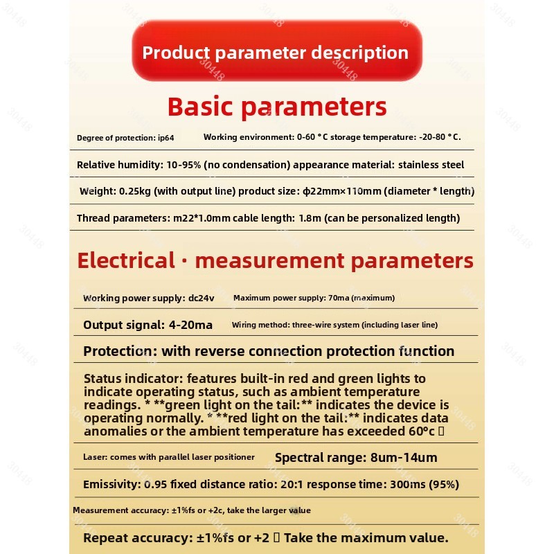 Infrared Temperature Sensor Th - đánh giá và giá Industrial Laser Temperature Sensor