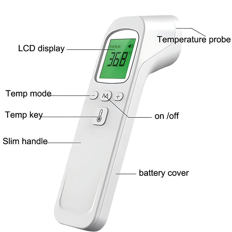 Oximeter Infrared Fever Thermo - đánh giá và giá Industrial Laser Temperature Sensor