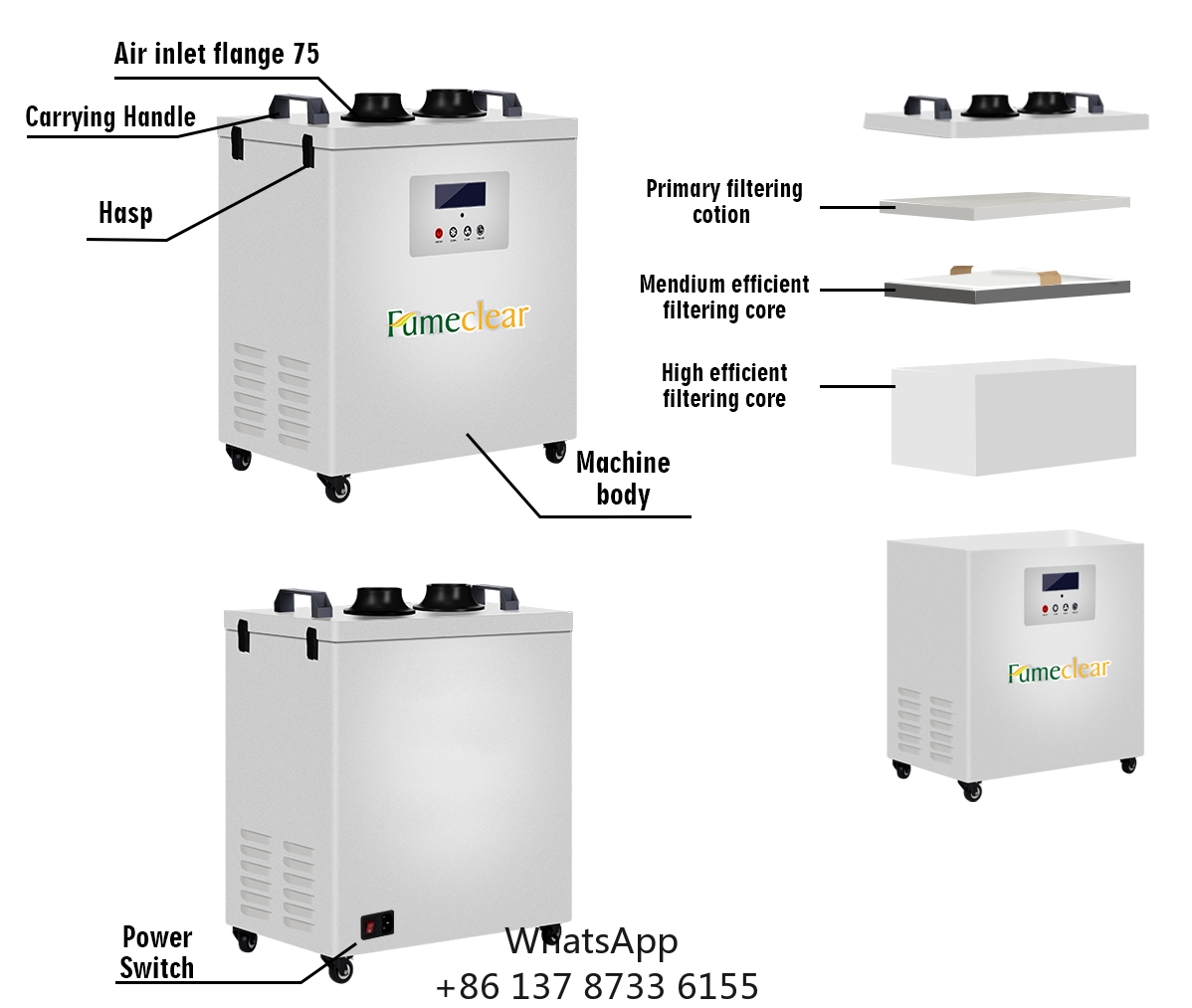 CE Approved Portable Fume Extr - đánh giá và giá Industrial Laser Fume Extractor